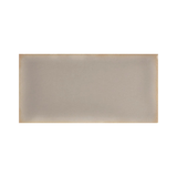 Full Yoko Pewter Gloss Ceramic Wall Tile 62.5x125mm, centred with white margins